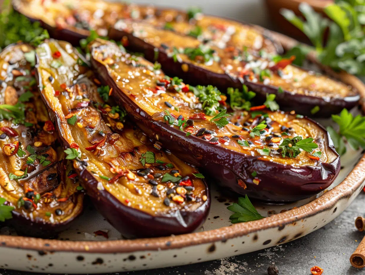 Recette aubergines laquées au miso : saveurs asiatiques par Marc-Amaury