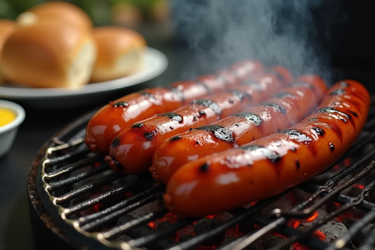 Saucisse de Francfort cuite, prête à être dégustée