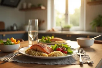 Repas léger et équilibré pour une bonne santé nocturne